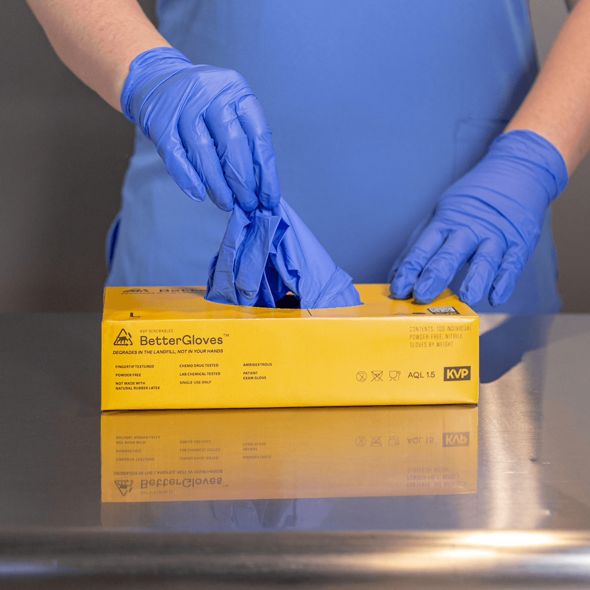 KVP Biodegradable gloves with box