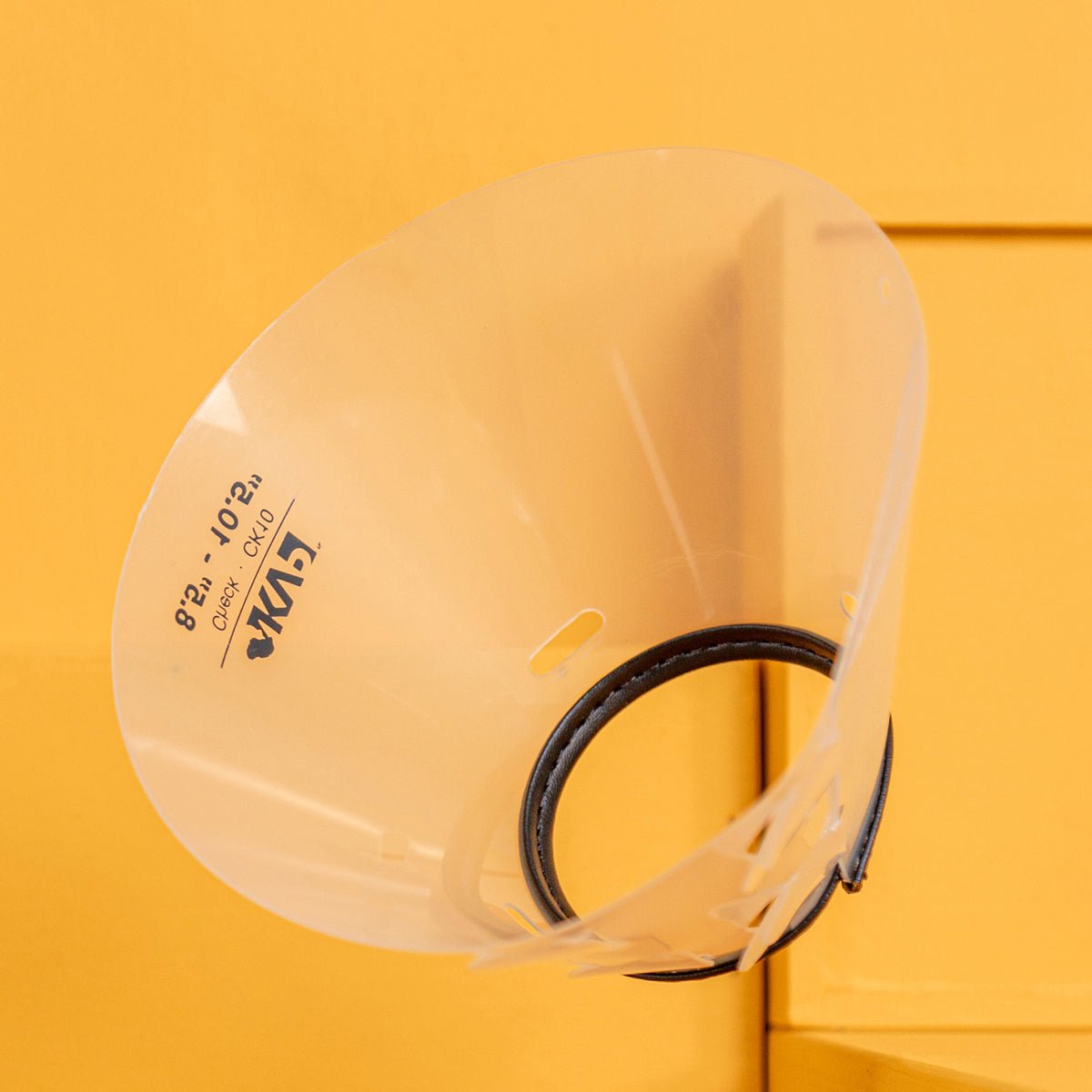 check collar by kvp on yellow background